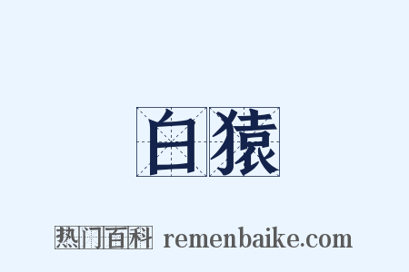 白猿是什么意思的图片